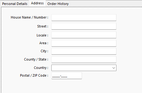 WinForms Tutorial Worked Example - Details Pane - Address Tab