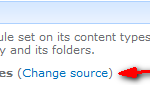 SP2013 IMP Change Source