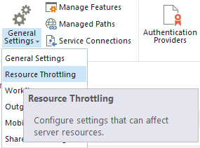 SP ManageListView Query Throttling Setting